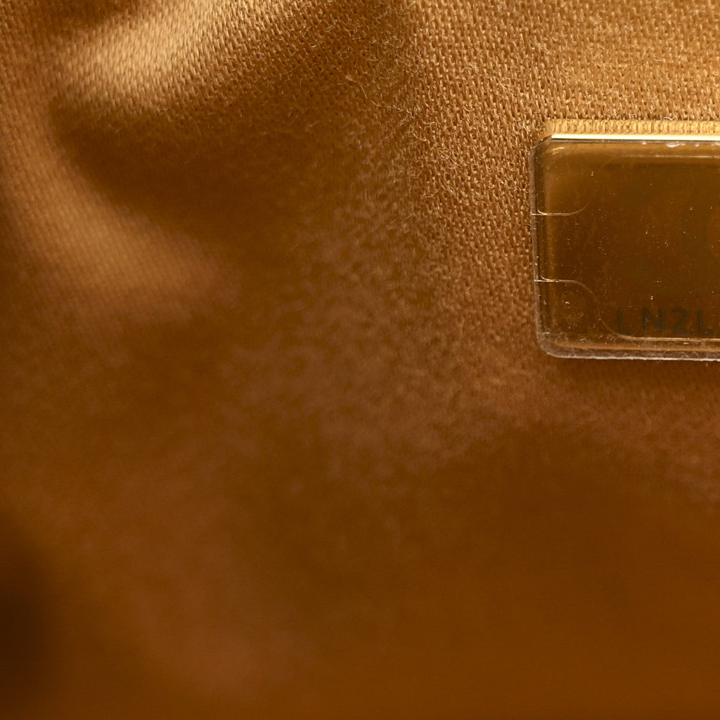 Suede Quilted Mini Chanel 25 Handbag Beige