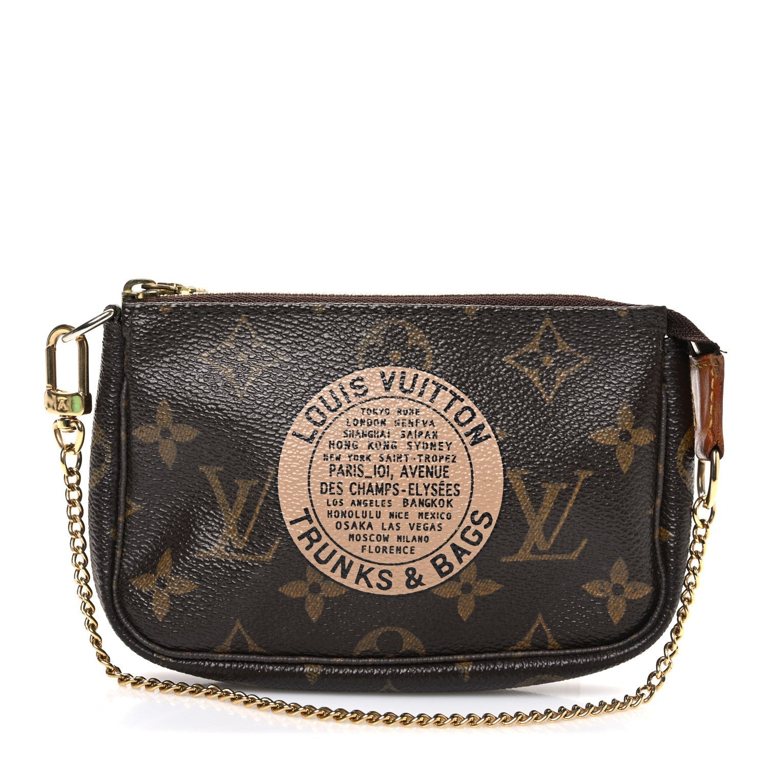 Monogram Complice Trunks and Bags Mini Pochette Accessories Beige