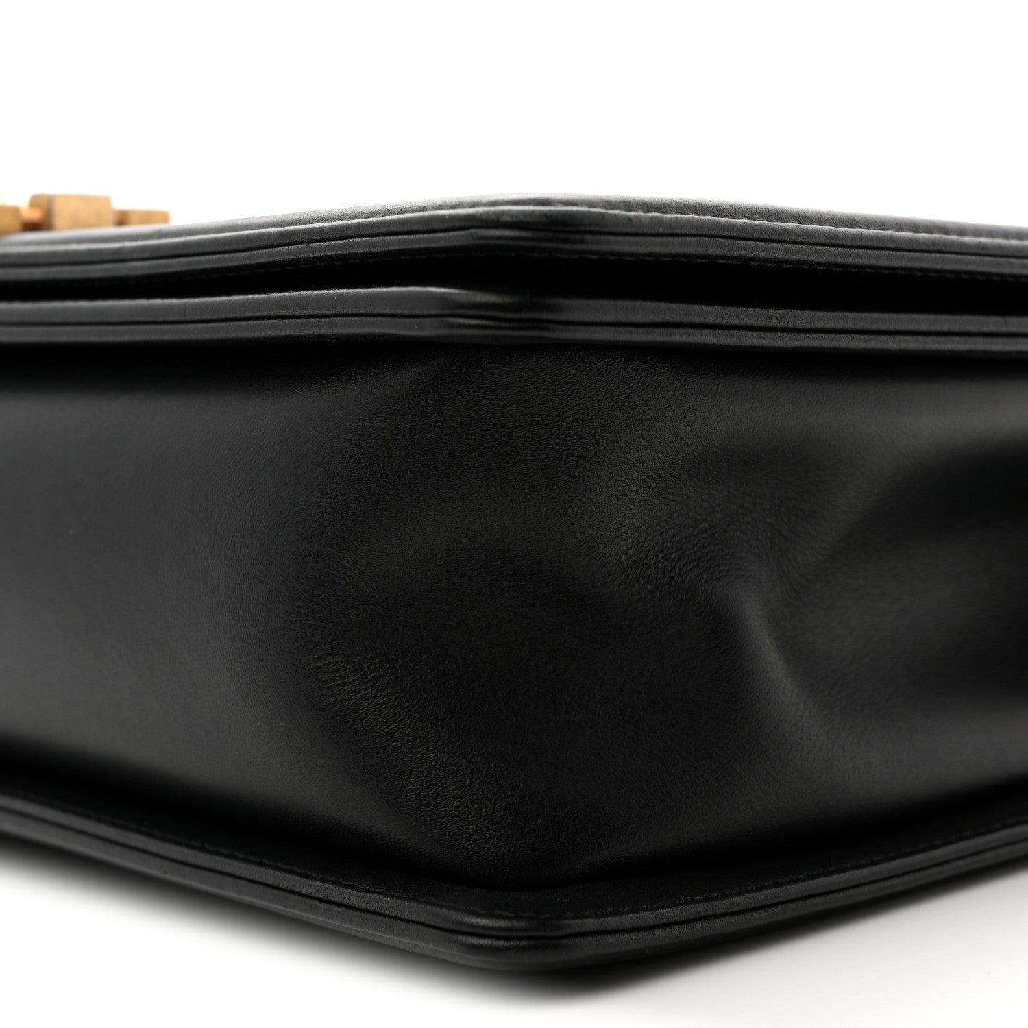 Calfskin Quilted New Medium Boy Flap Black