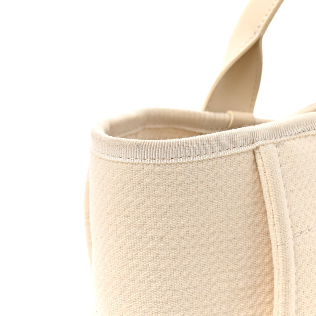 Mixed Fibers Small Deauville Tote White