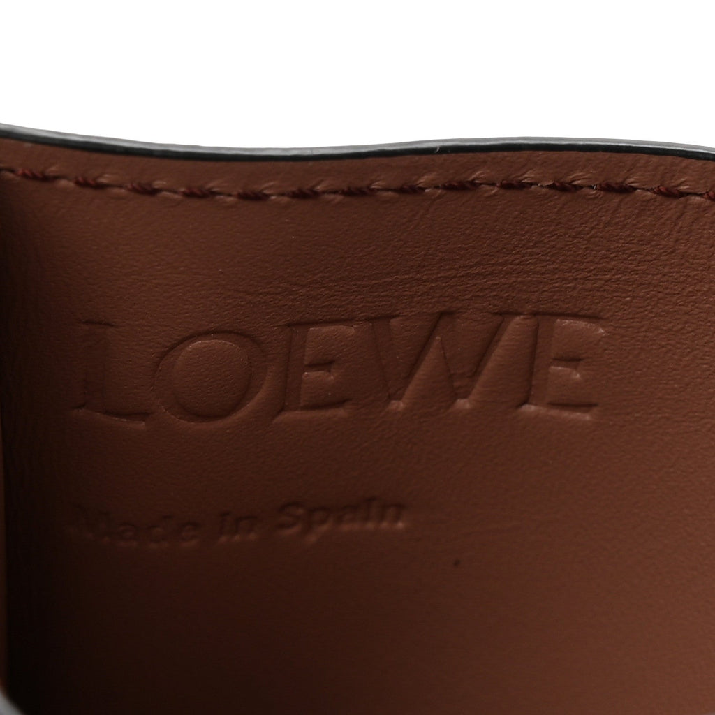 Calfskin Puzzle Colorblock Card Holder Multicolor