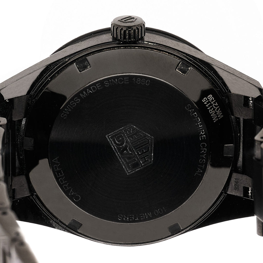 Stainless Steel Diamond Bezel 39mm Carrera Lady Quartz Watch Grey WAR1115