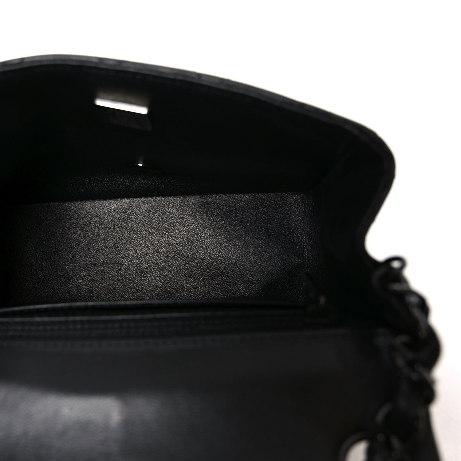 Lambskin Quilted Mini Square Flap So Black