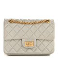 Metallic Goatskin Quilted 2.55 Reissue Mini Flap Silver