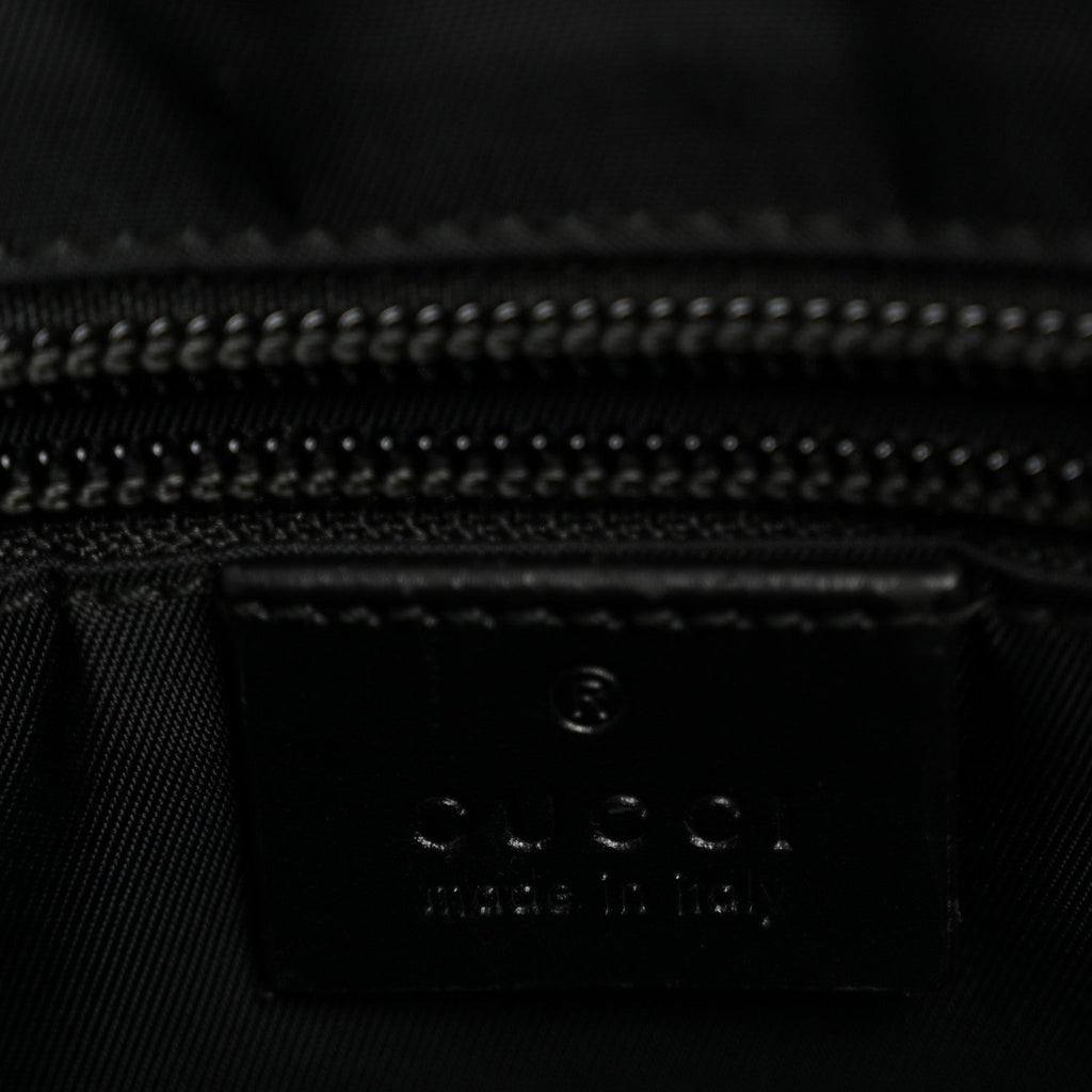 GG Supreme Monogram Web Messenger Bag Black