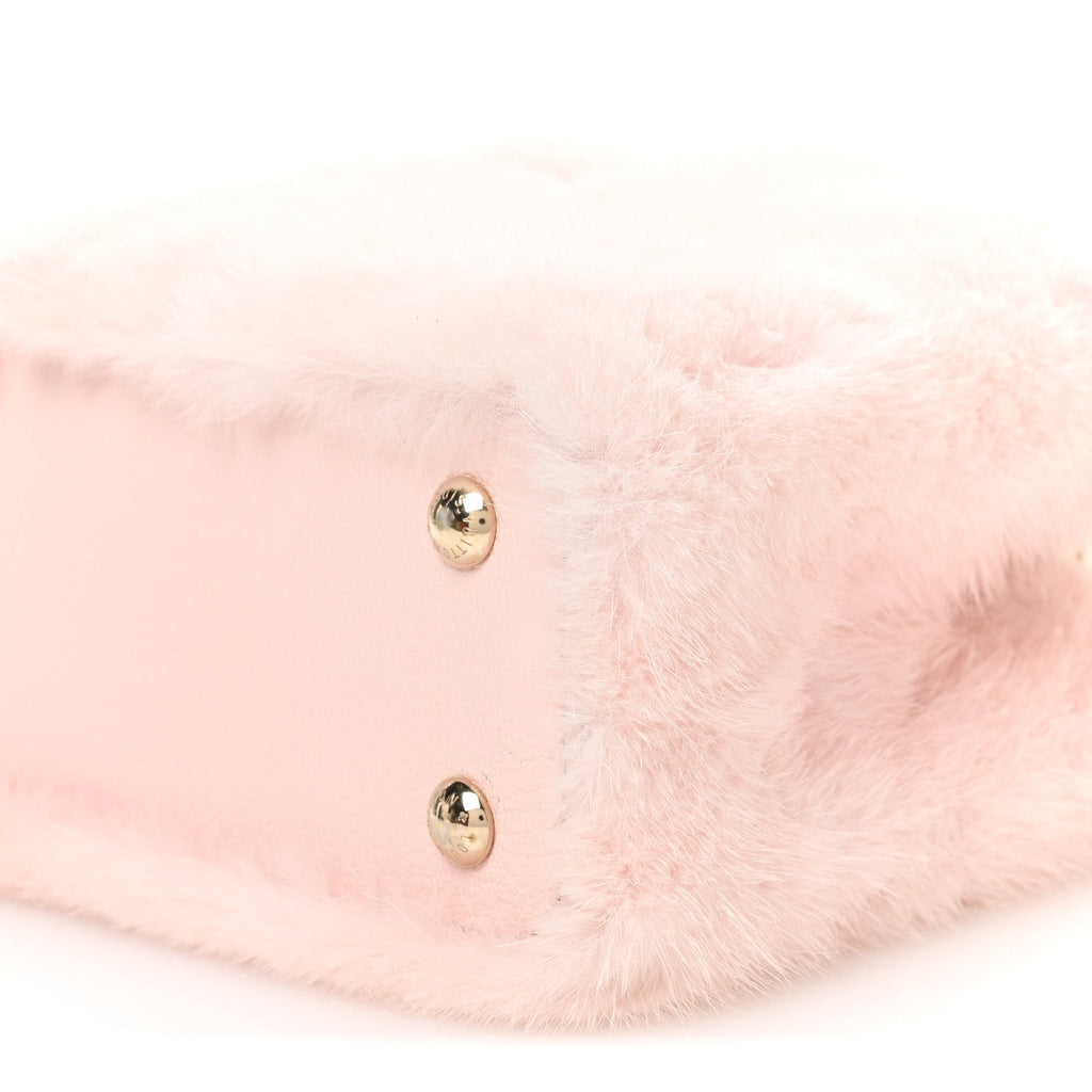 Mink Calfskin Goatskin Capucines Mini Rosewater Pink