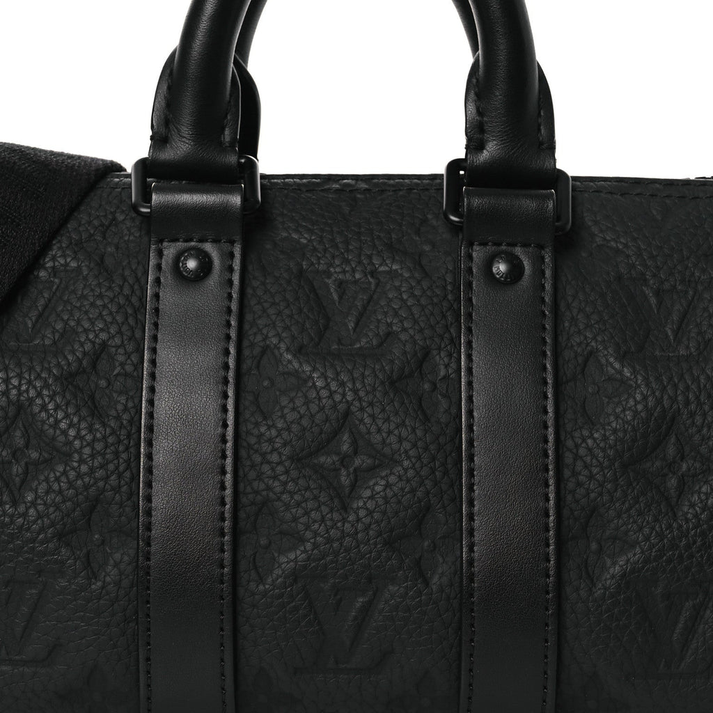 Monogram Taurillon Keepall Bandouliere 25 Black