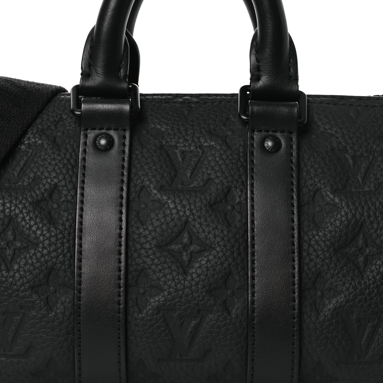 Monogram Taurillon Keepall Bandouliere 25 Black
