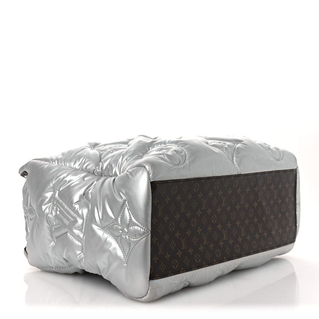 Econyl Monogram Pillow Giant Onthego GM Silver