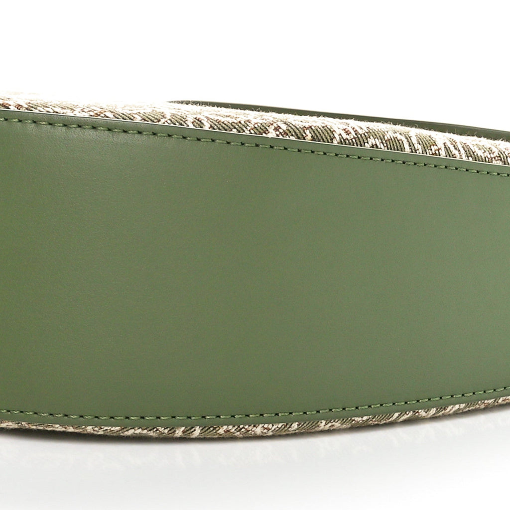 Jacquard Anagram Calfskin Luna Bag Avocado