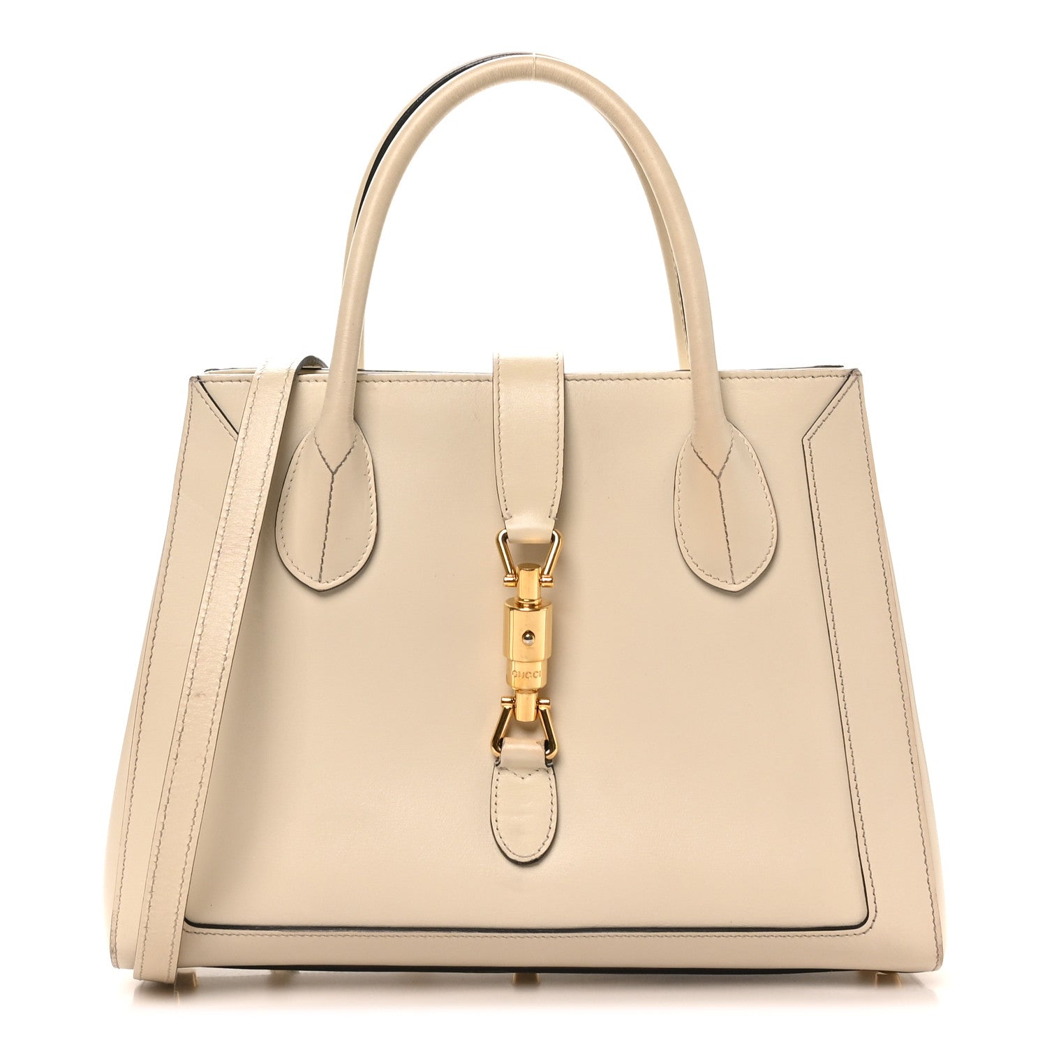 Boarded Plutone Calfskin Medium Jackie 1961 Tote Mystic White