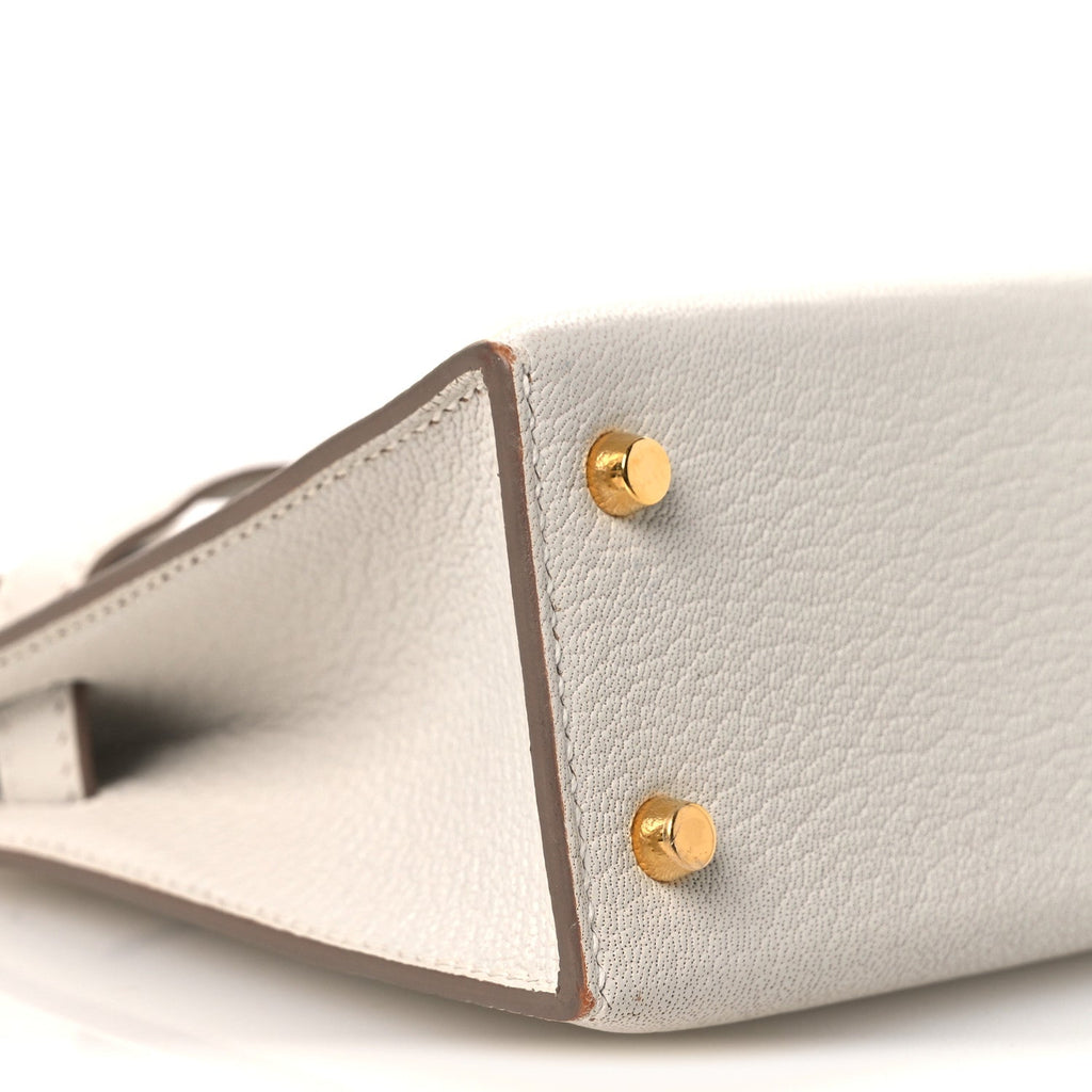 Chevre Mysore Mini Kelly Sellier 20 Mushroom
