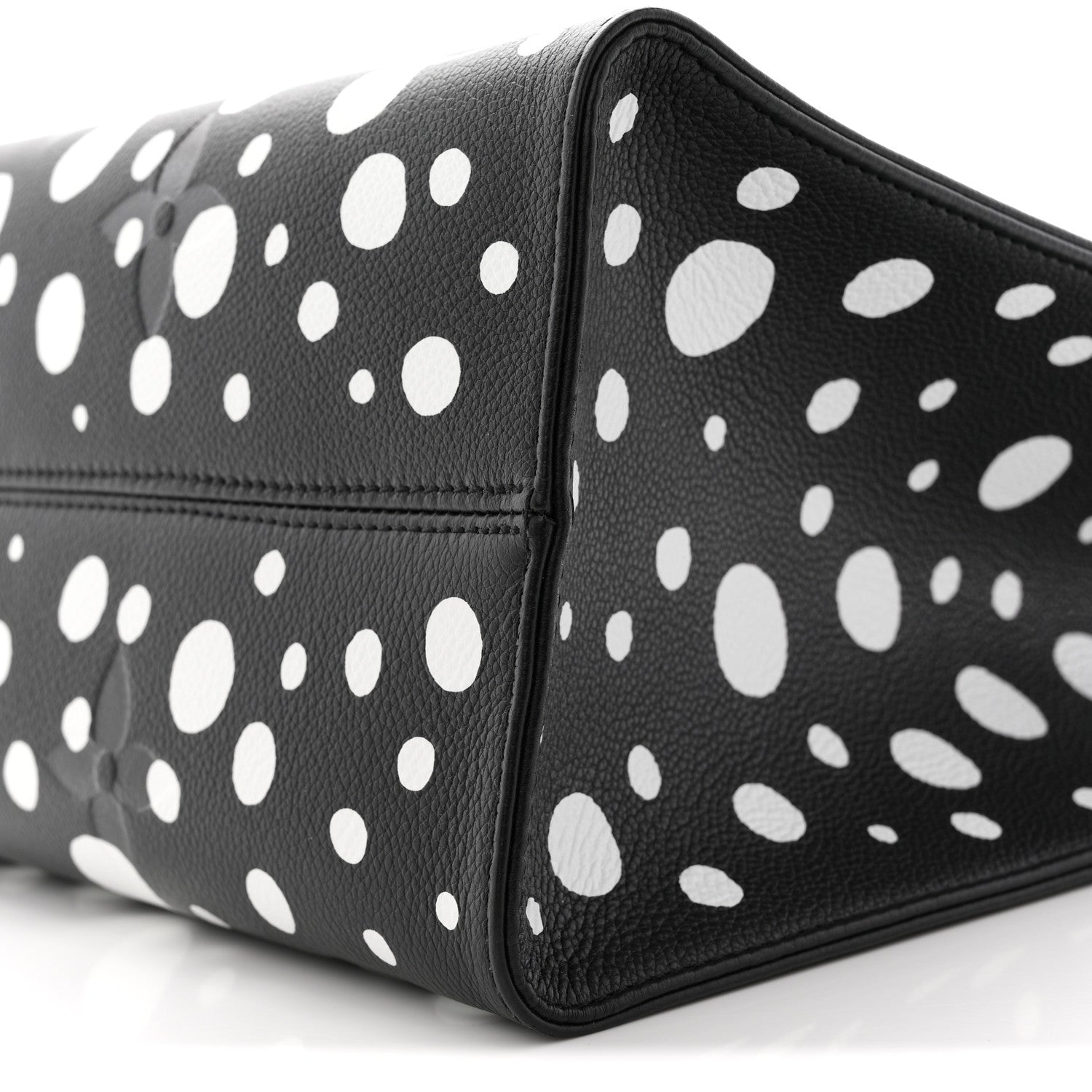 Monogram Kusama Dots Onthego MM Black White