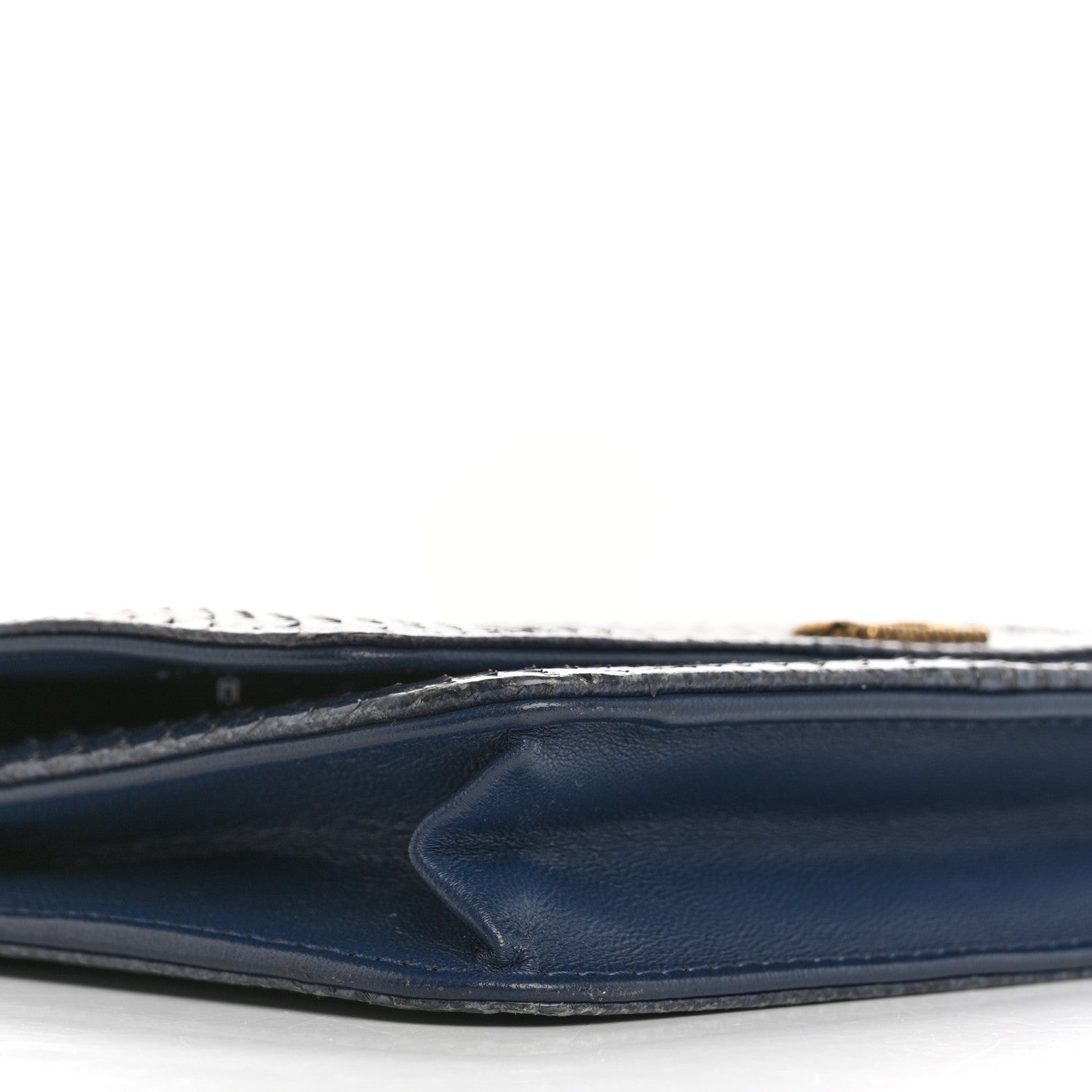 Snakeskin Wallet On Chain WOC Blue
