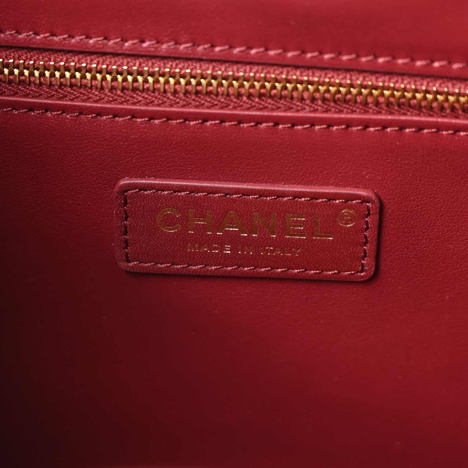 Calfskin Crocodile Embossed Archetype Small Shopper Tote Burgundy