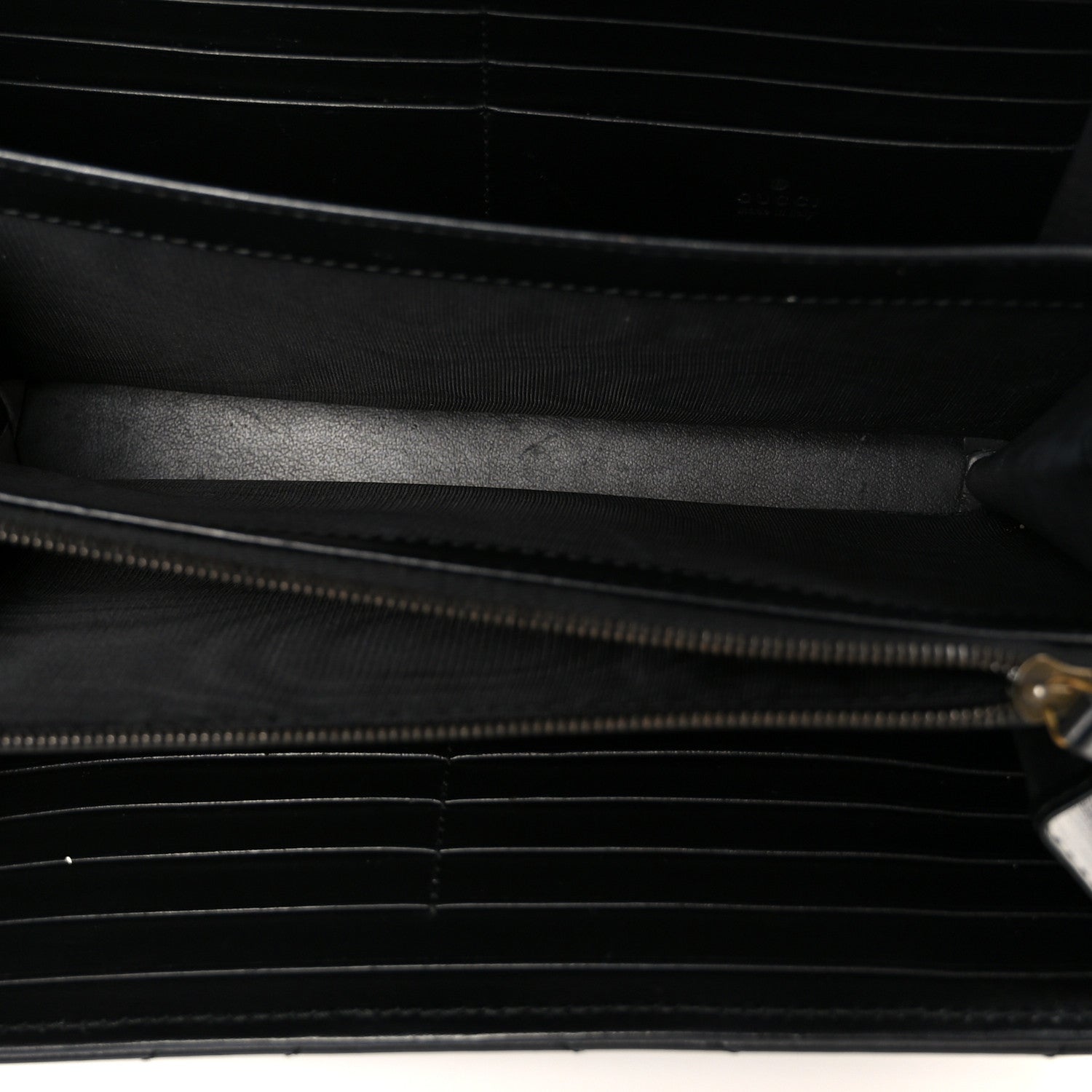 Calfskin Matelasse GG Marmont Chain Wallet Black