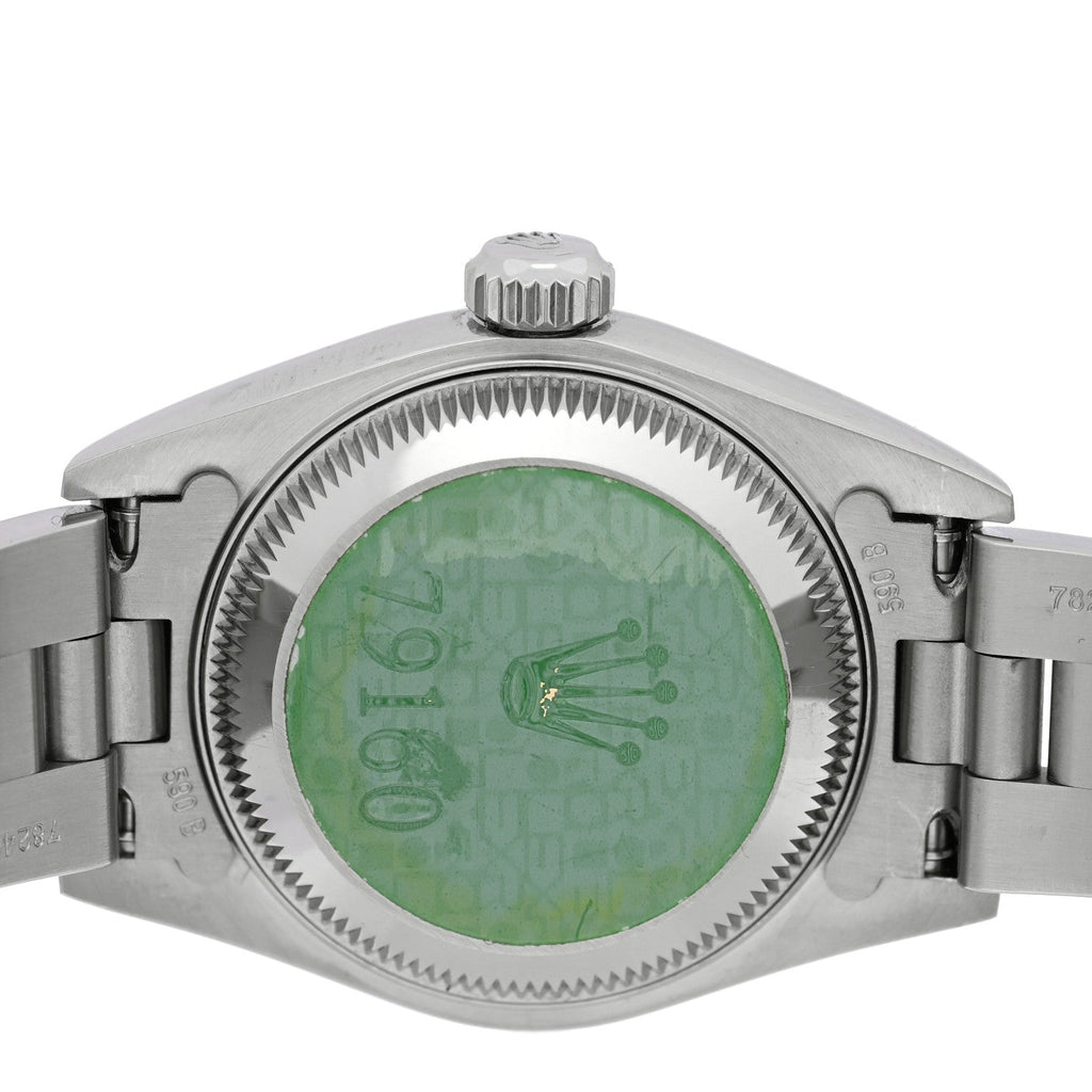 Stainless Steel 26mm Oyster Perpetual Date Watch Blue 79160
