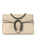 Dollar Calfskin Crystal Super Mini Dionysus Shoulder Bag Mystic White Black Diamond