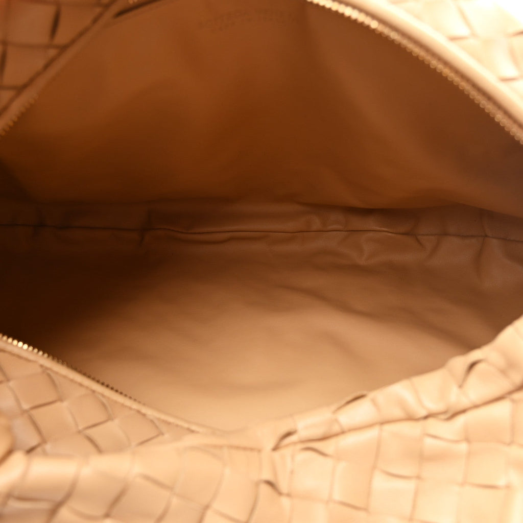 Nappa Intrecciato Small Jodie Hobo Almond