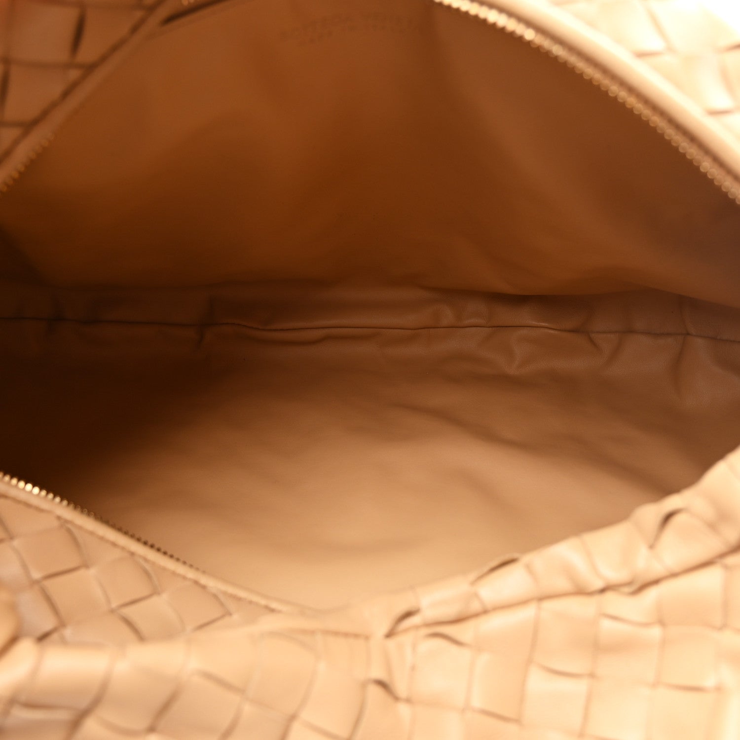 Nappa Intrecciato Small Jodie Hobo Almond