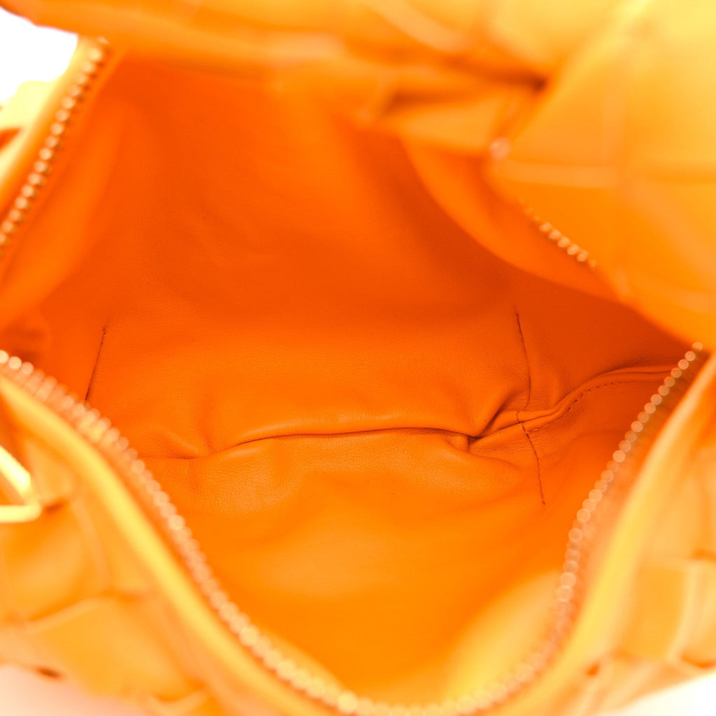 Nappa Intrecciato Mini Jodie Tangerine