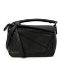 Calfskin Mini Puzzle Bag Black
