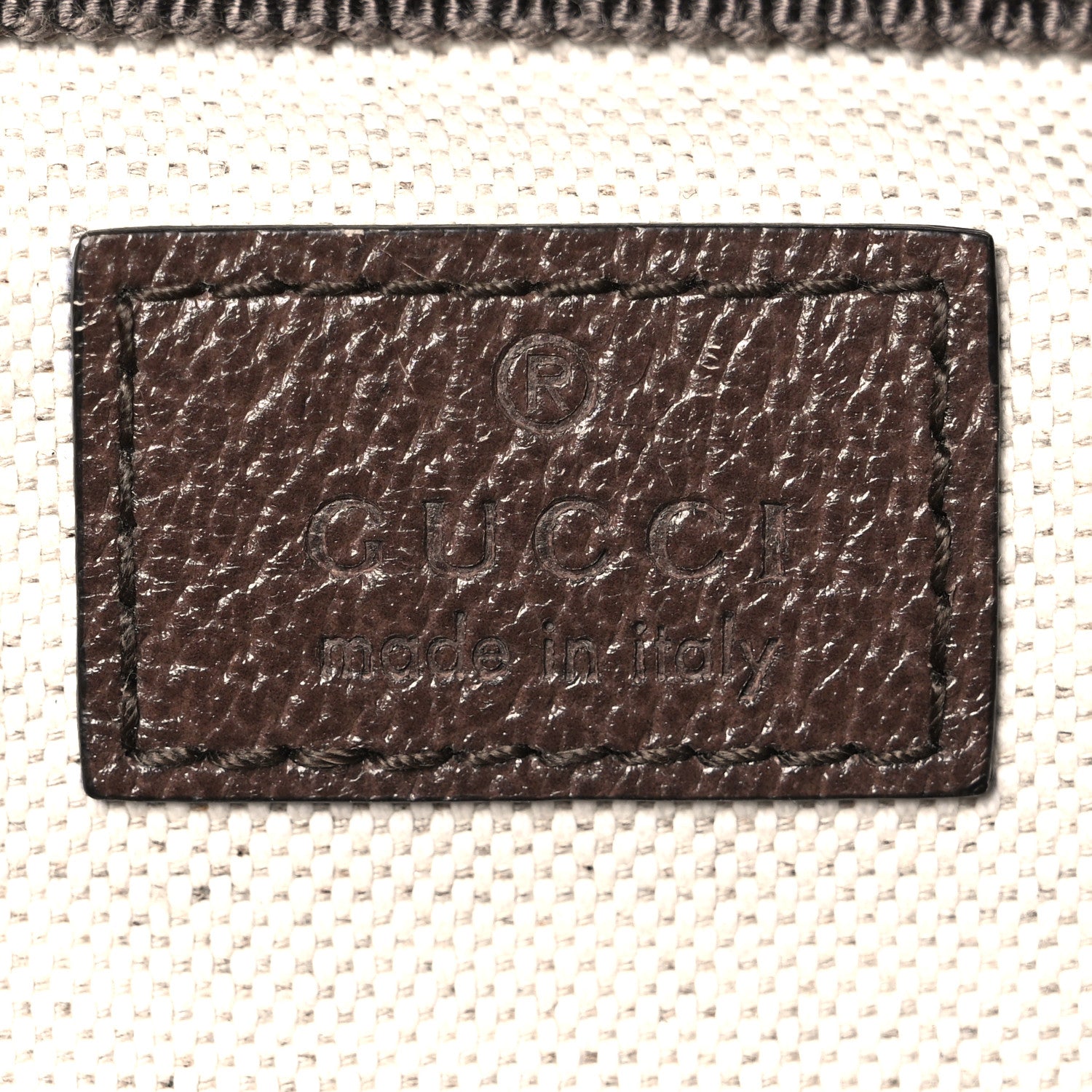 GG Supreme Monogram Medium Ophidia Double Buckle Backpack Brown