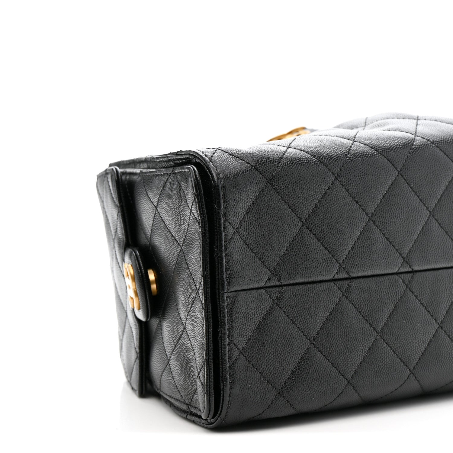 Caviar Quilted Small Chanel 25 Handbag Black