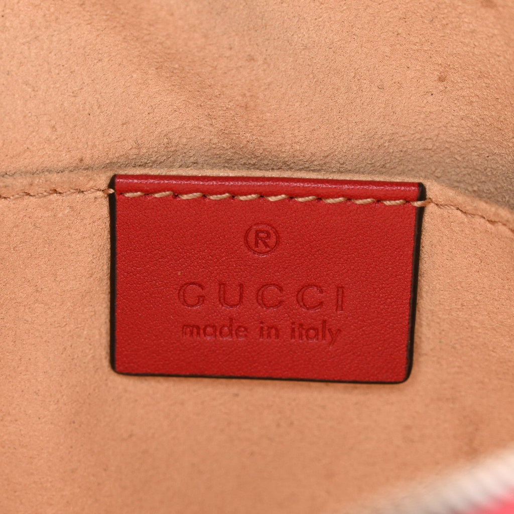 Calfskin Matelasse GG Marmont Belt Bag 85 34 Hibiscus Red