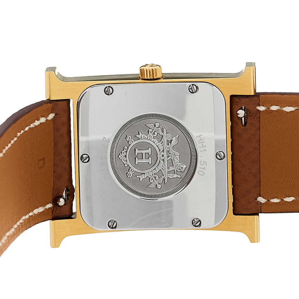 Stainless Steel Epsom 26mm Heure H Hour Quartz Watch Gold
