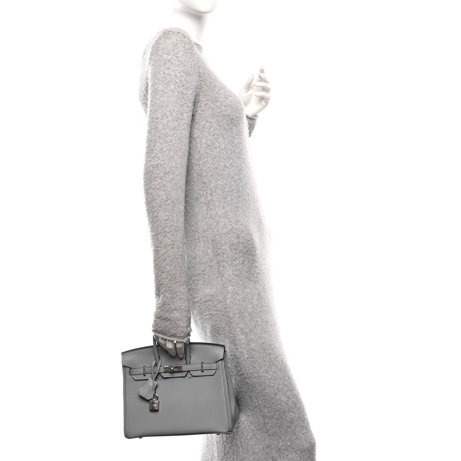 Togo Birkin 25 Gris Pantin