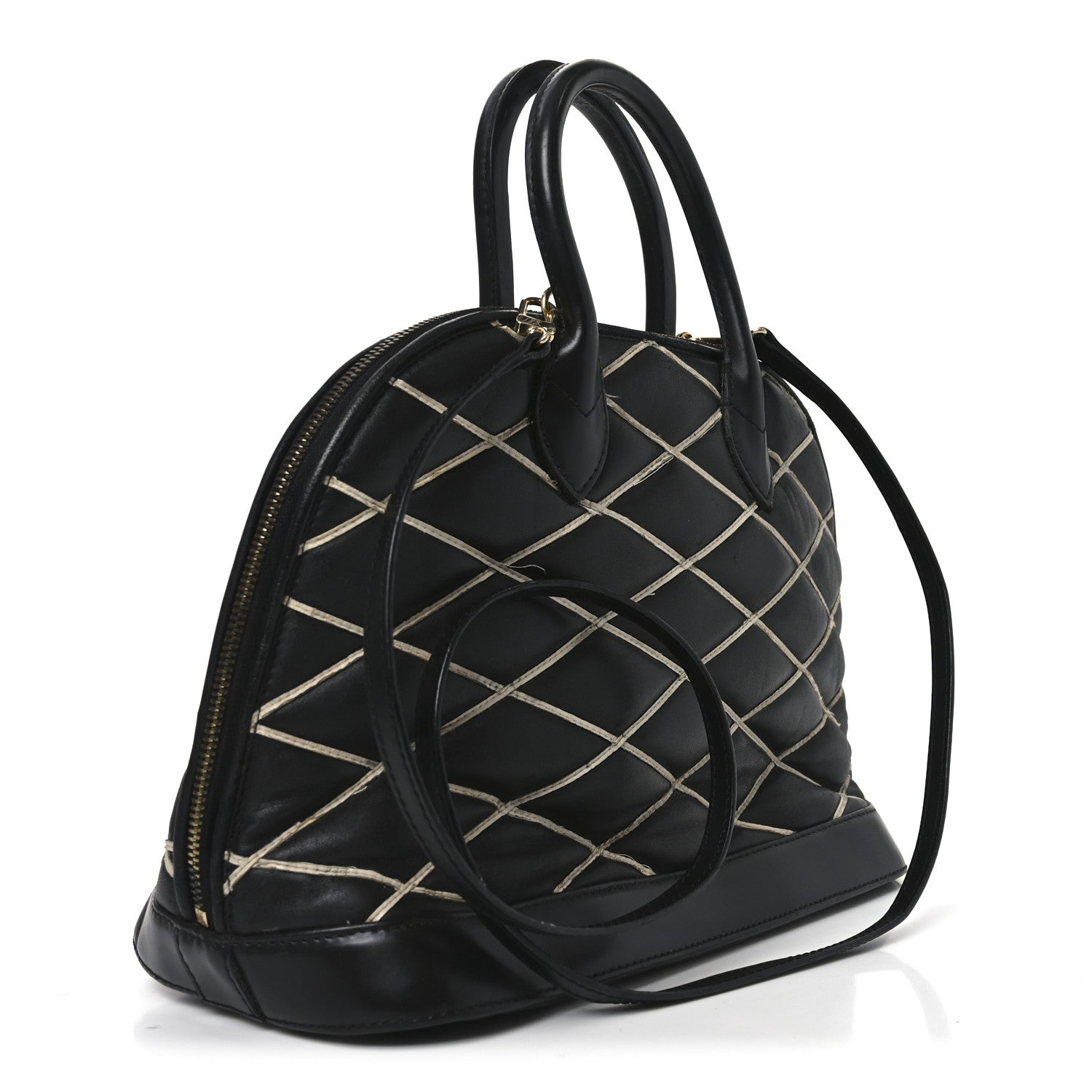 Lambskin Malletage Alma PM Black