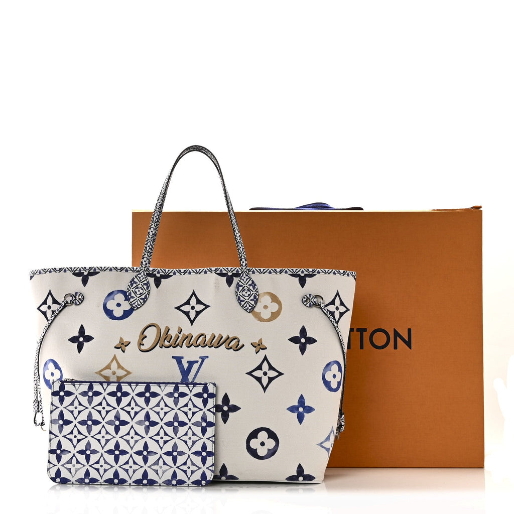 Monogram Canvas By The Pool Okinawa 2.0 Neverfull GM Blue