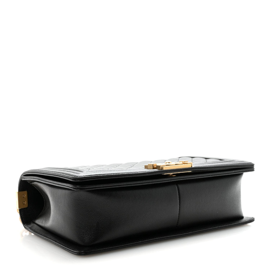 Caviar Quilted New Medium Boy Flap Black
