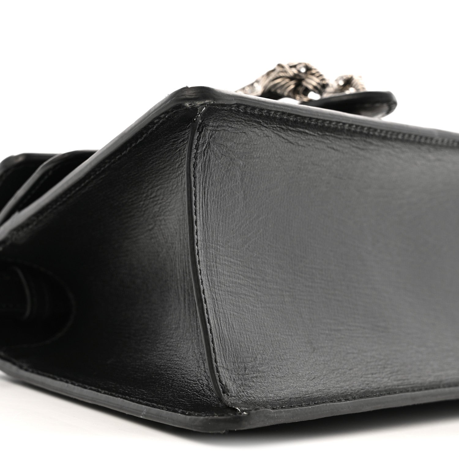 Satin Crystal GG Monogram Mini Dionysus Top Handle Bag Black