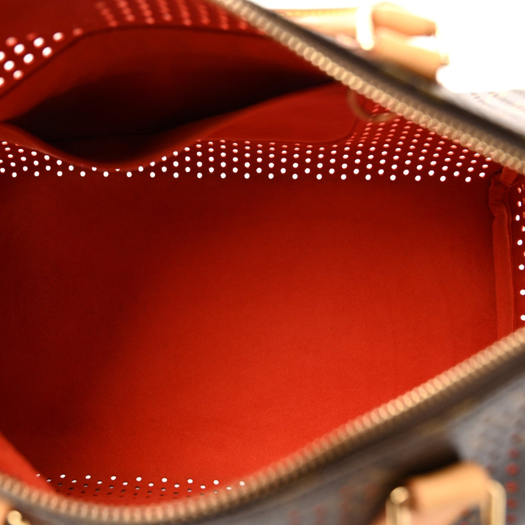 Monogram Perforated Speedy 30 Orange