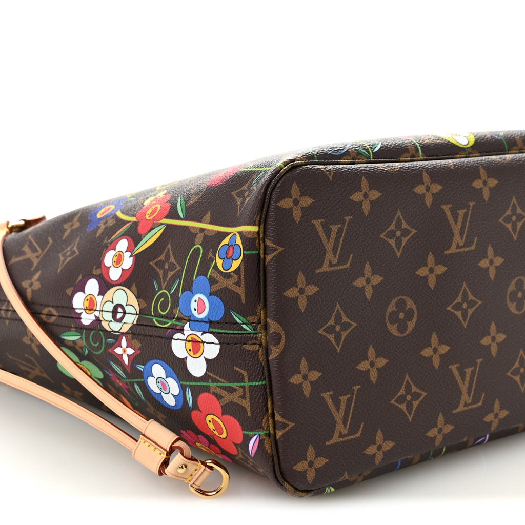 LV X TM Monogram Flowers Neverfull MM