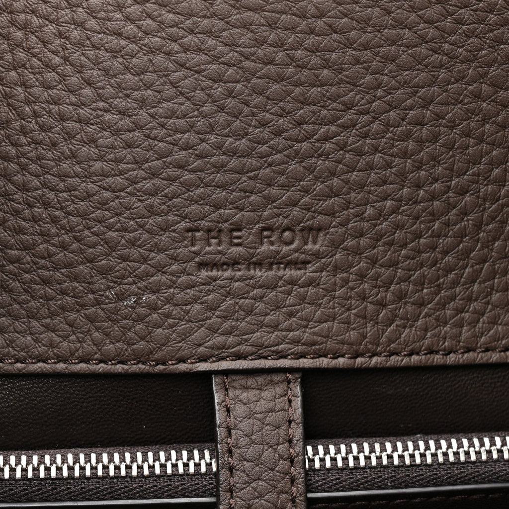 Grained Calfskin Margaux Shoulder 12 Deep Brown