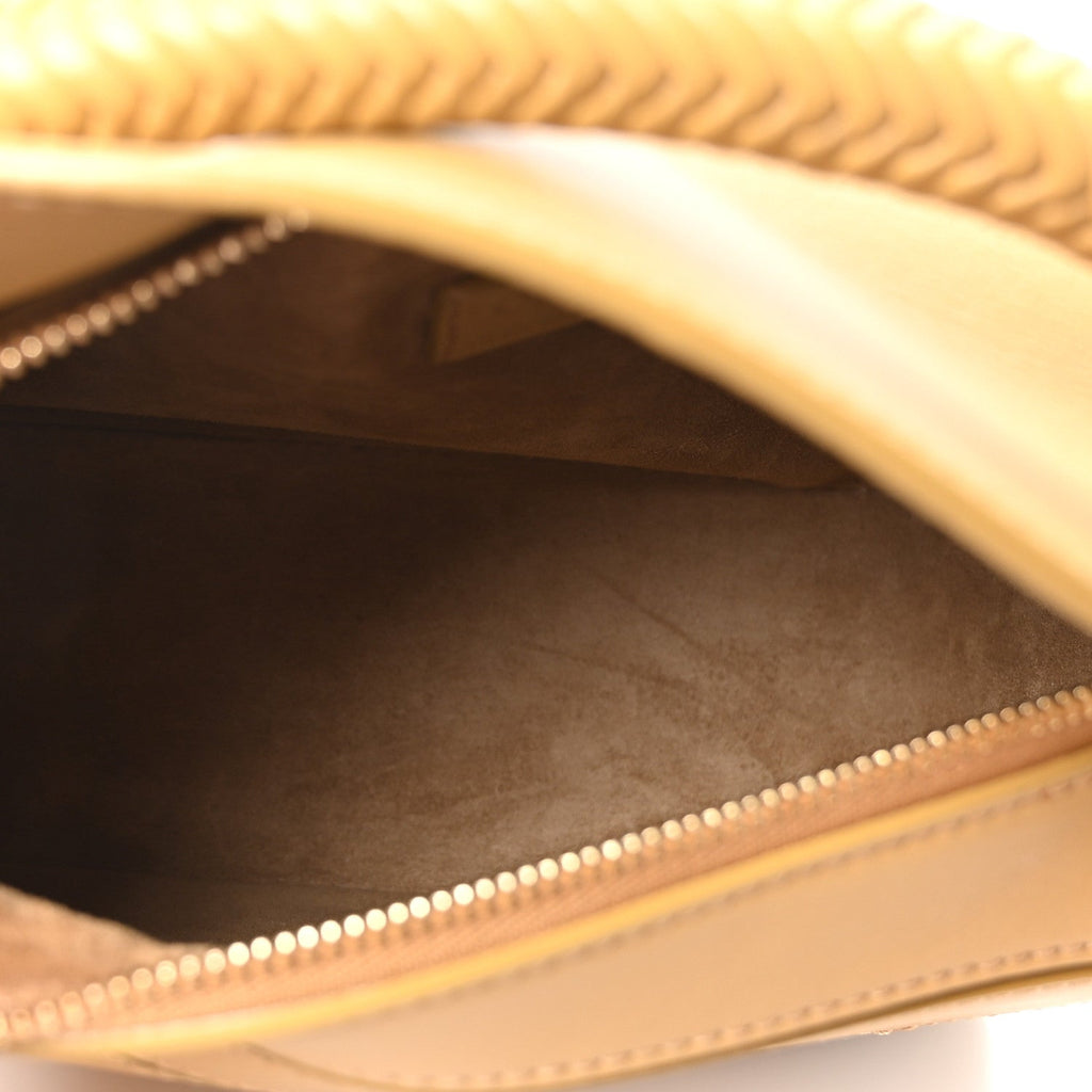 Calfskin Mini Woven Puzzle Bag Sahara