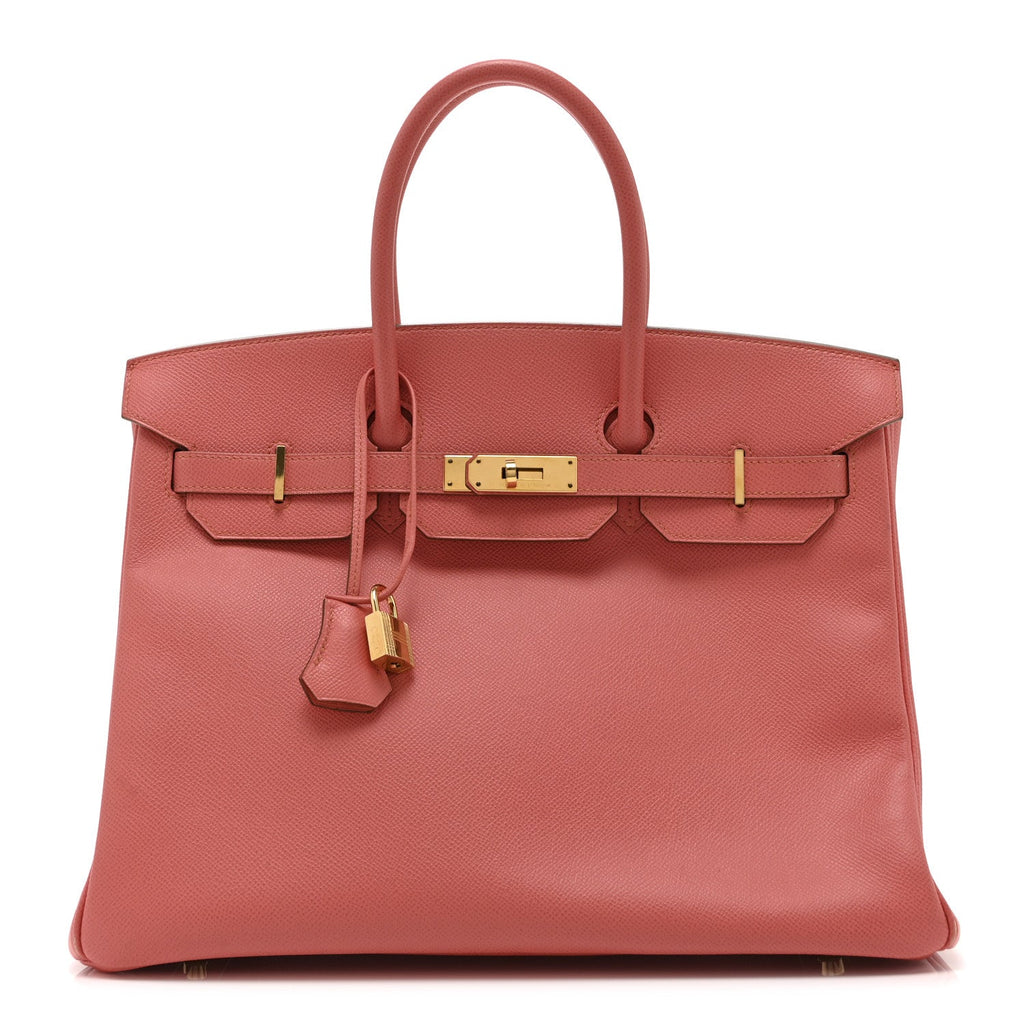 Epsom Birkin 35 Flamingo