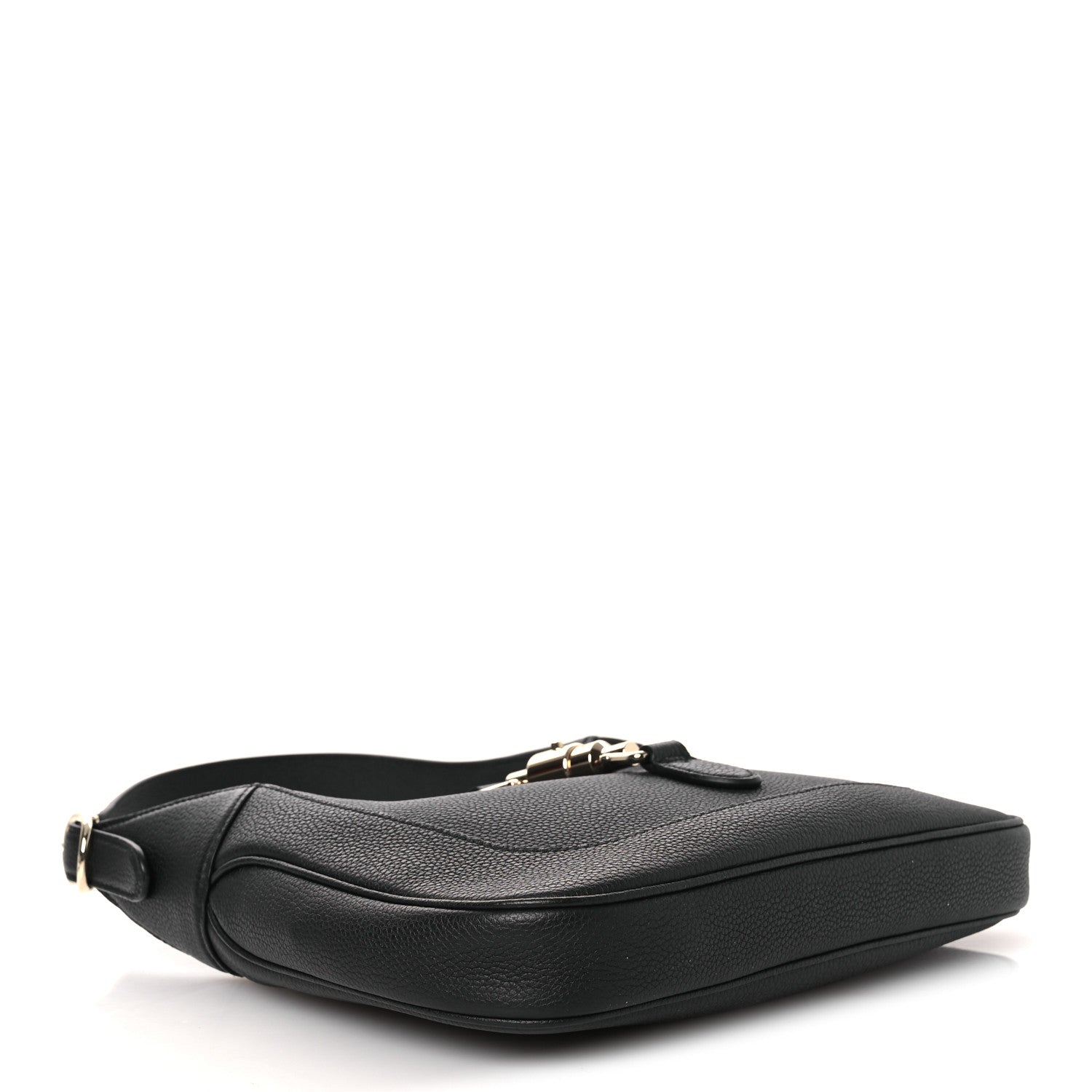 Grained Calfskin Web Medium Jackie 1961 Hobo Black