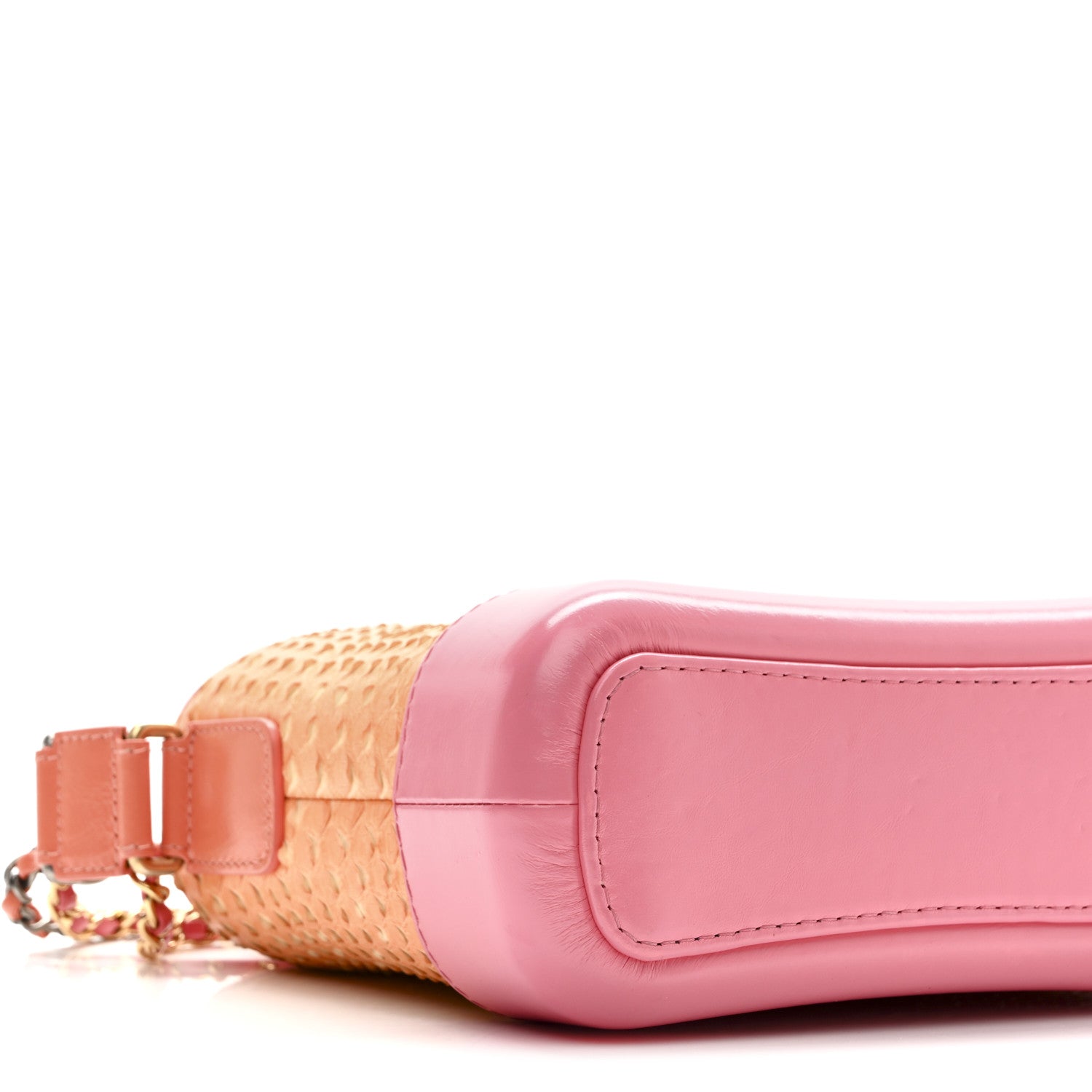 Snakeskin Small Gabrielle Hobo Pink