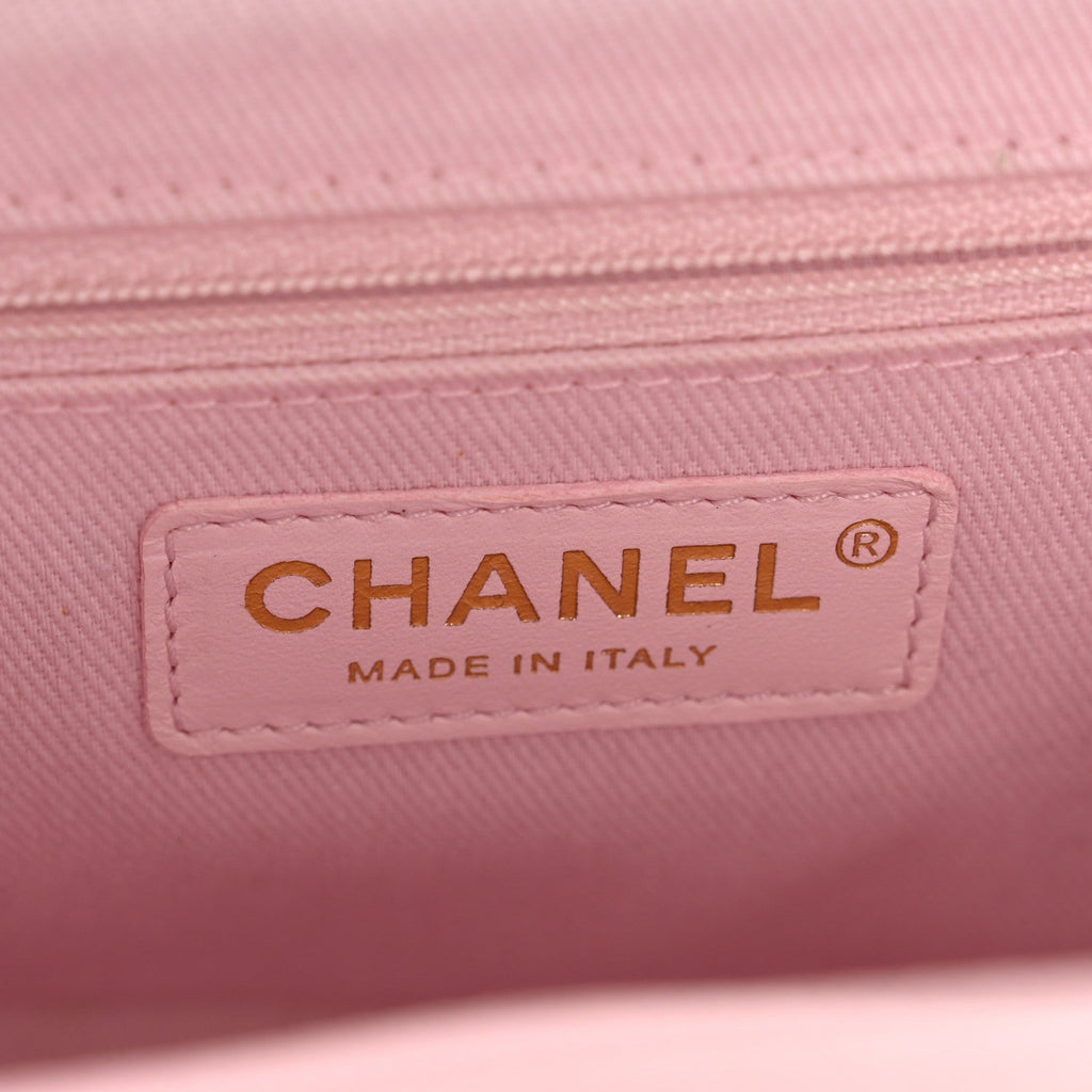Caviar Quilted Medium Business Affinity Flap Light Pink
