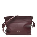 Calfskin Mini Flamenco Knot Clutch Dark Burgundy
