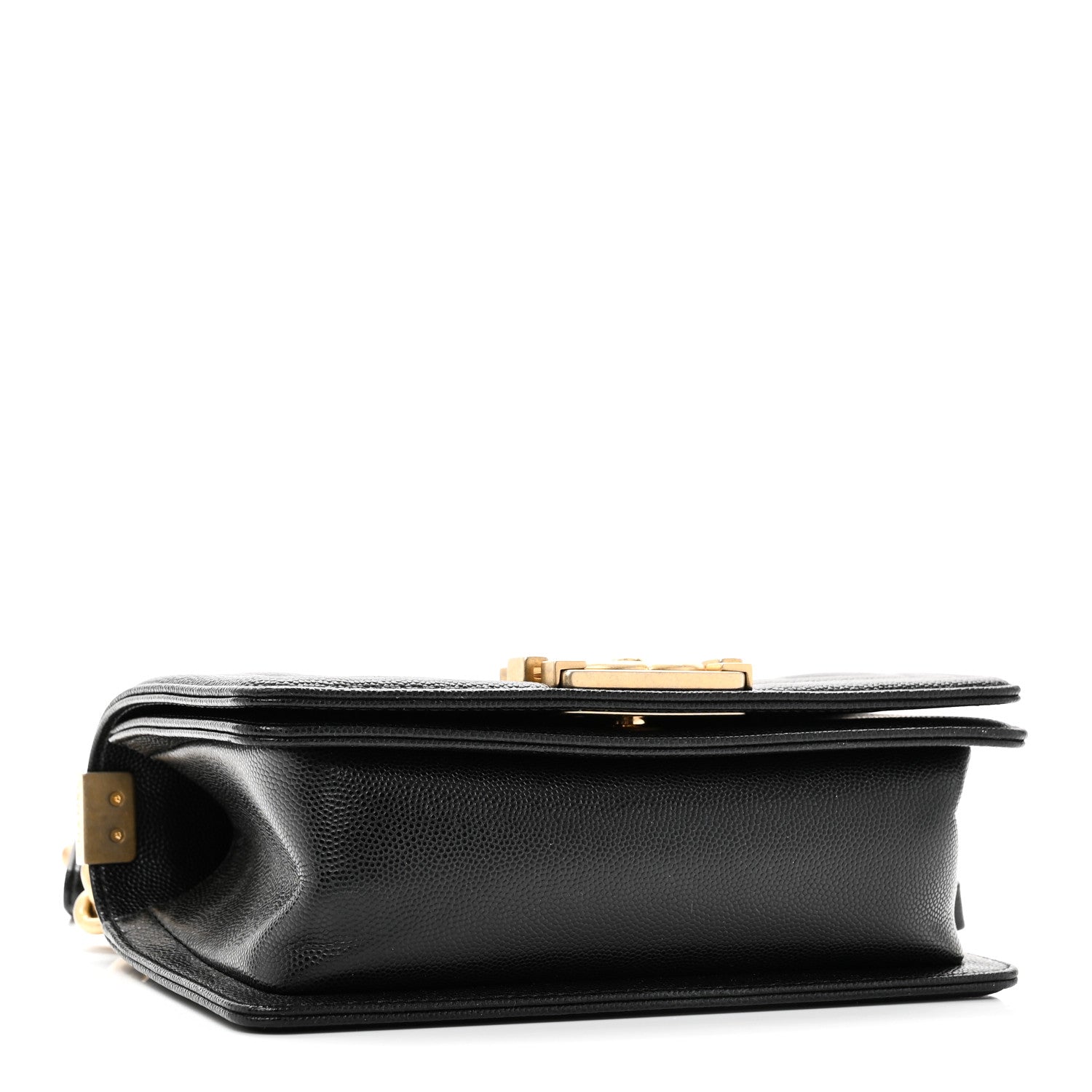 Caviar Quilted Small Boy Flap Black