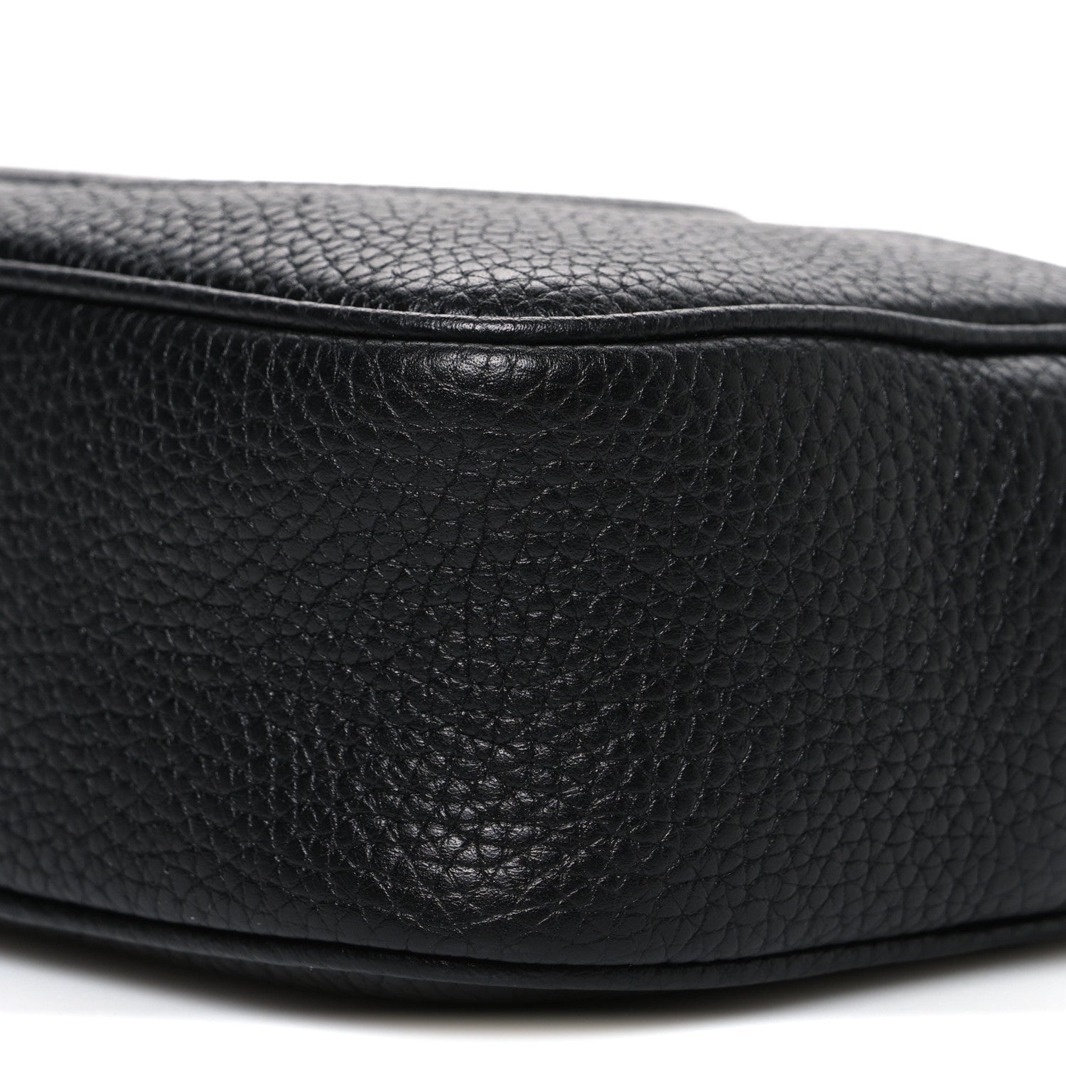 Pebbled Calfskin Mini Soho Disco Bag Black
