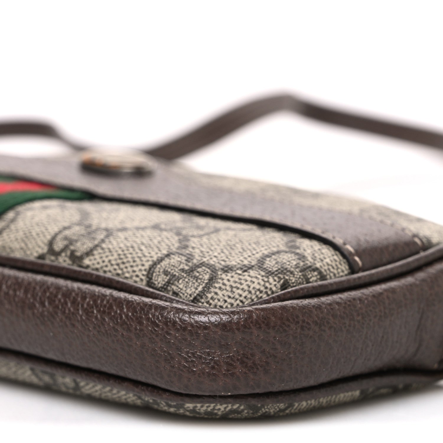 GG Supreme Monogram Web Mini Ophidia GG Bag Brown
