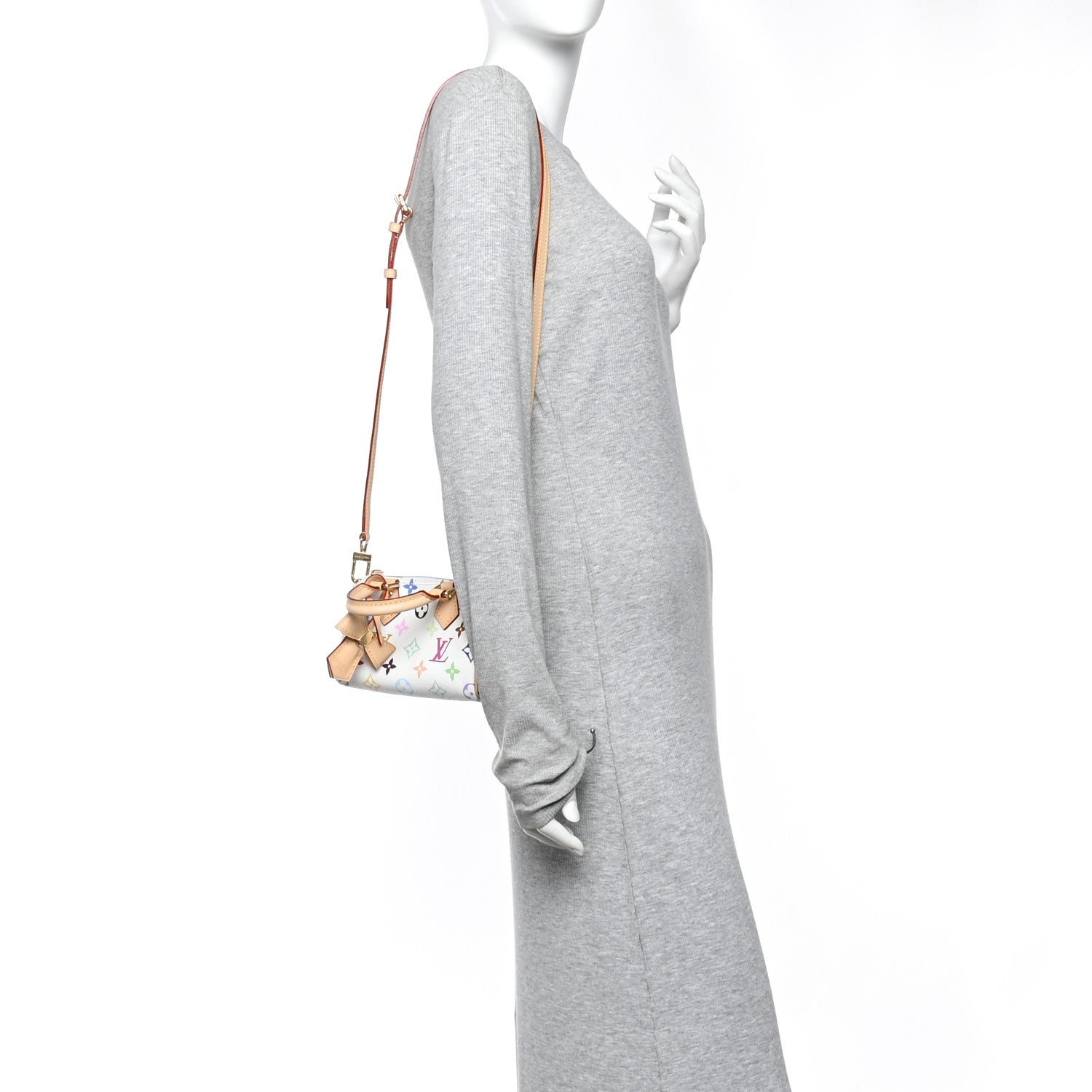 LV X TM Monogram Multicolor Nano Speedy White