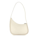 Smooth Calfskin Half Moon Shoulder Bag New Ivory