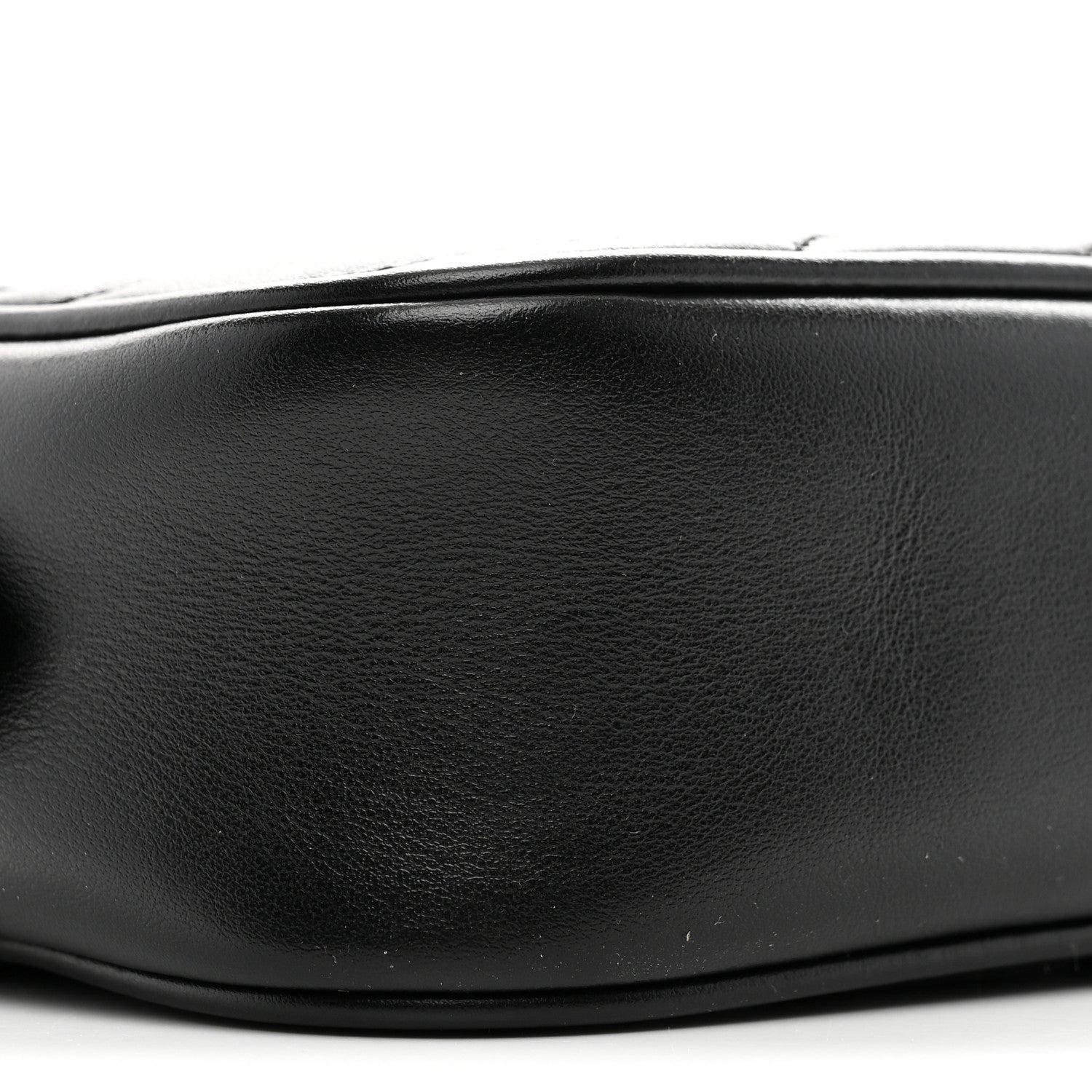 Calfskin Matelasse Mini GG Marmont Chain Shoulder Bag Black